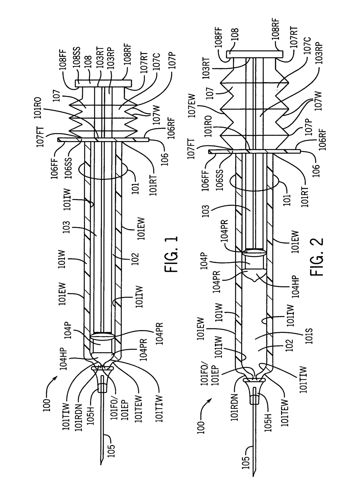 Syringe with inspection window