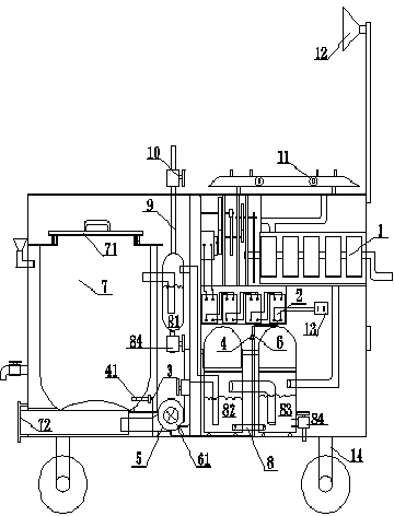 Self-power-generation biomass gasification furnace