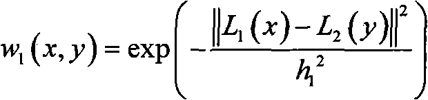 Non-local mean de-noising method for natural image