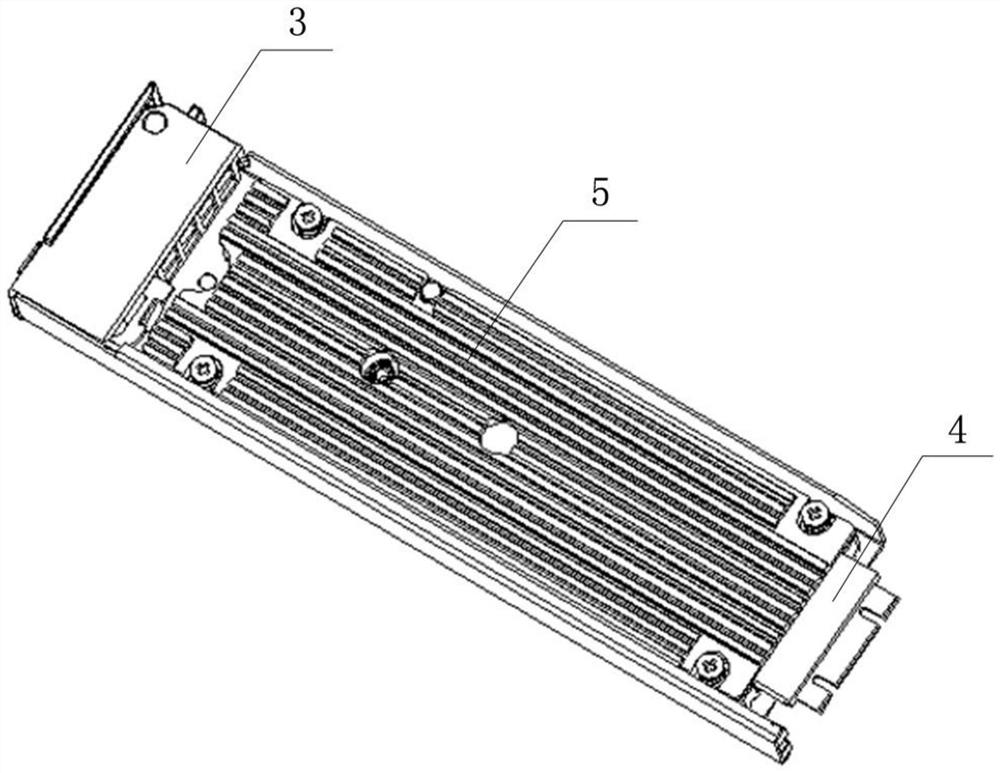 A server and its hard disk quick disassembly heat dissipation composite module