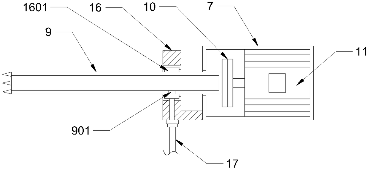 Intelligent rock drilling device for geological exploration