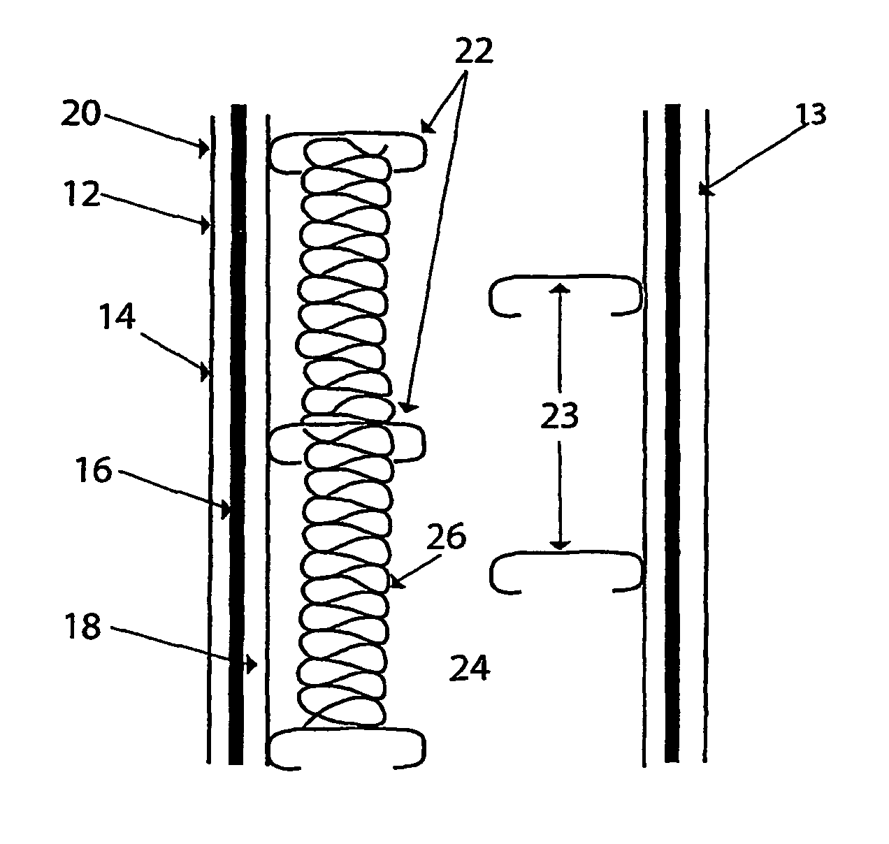 Sound transmission reducing construction elements