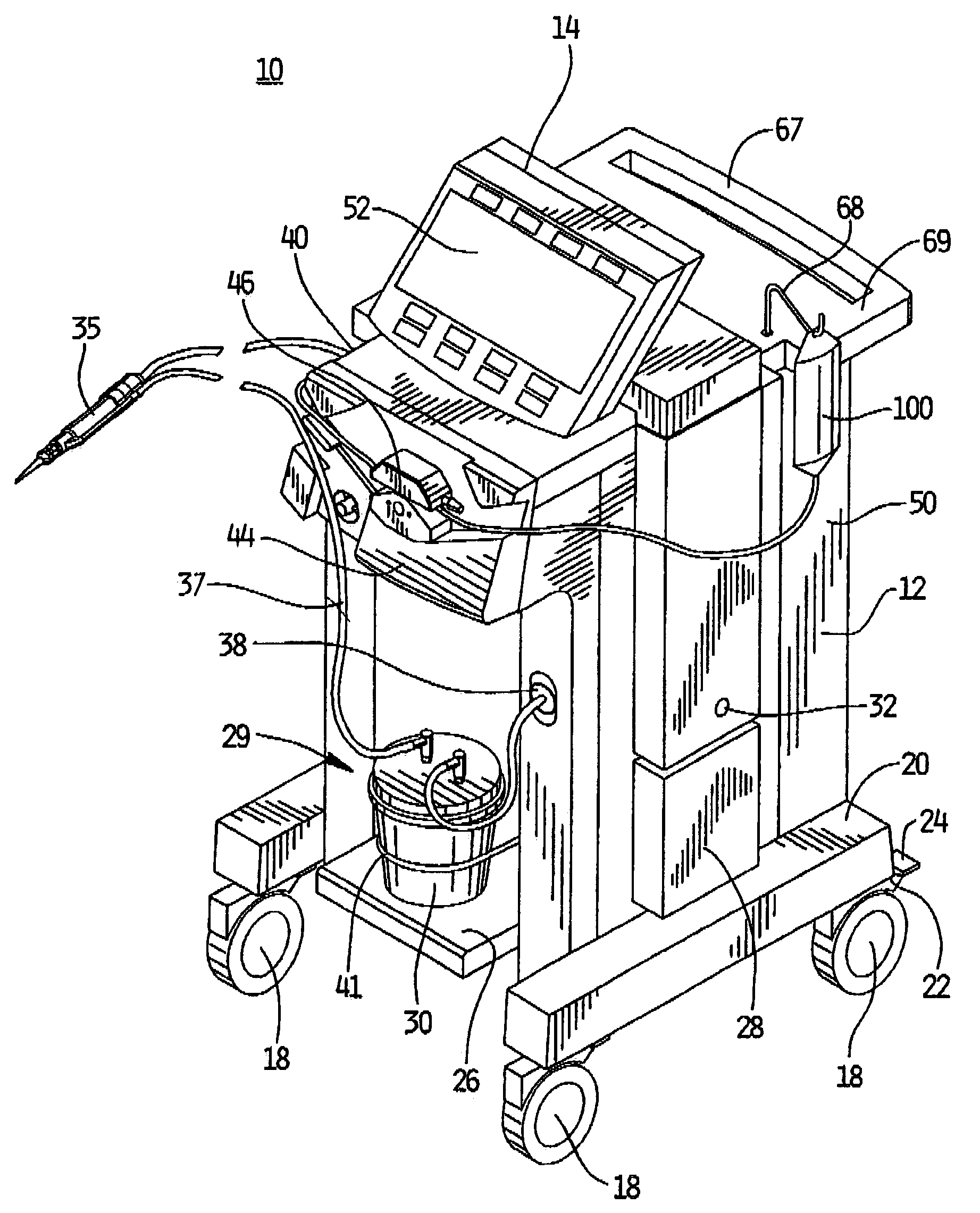 Surgical system console