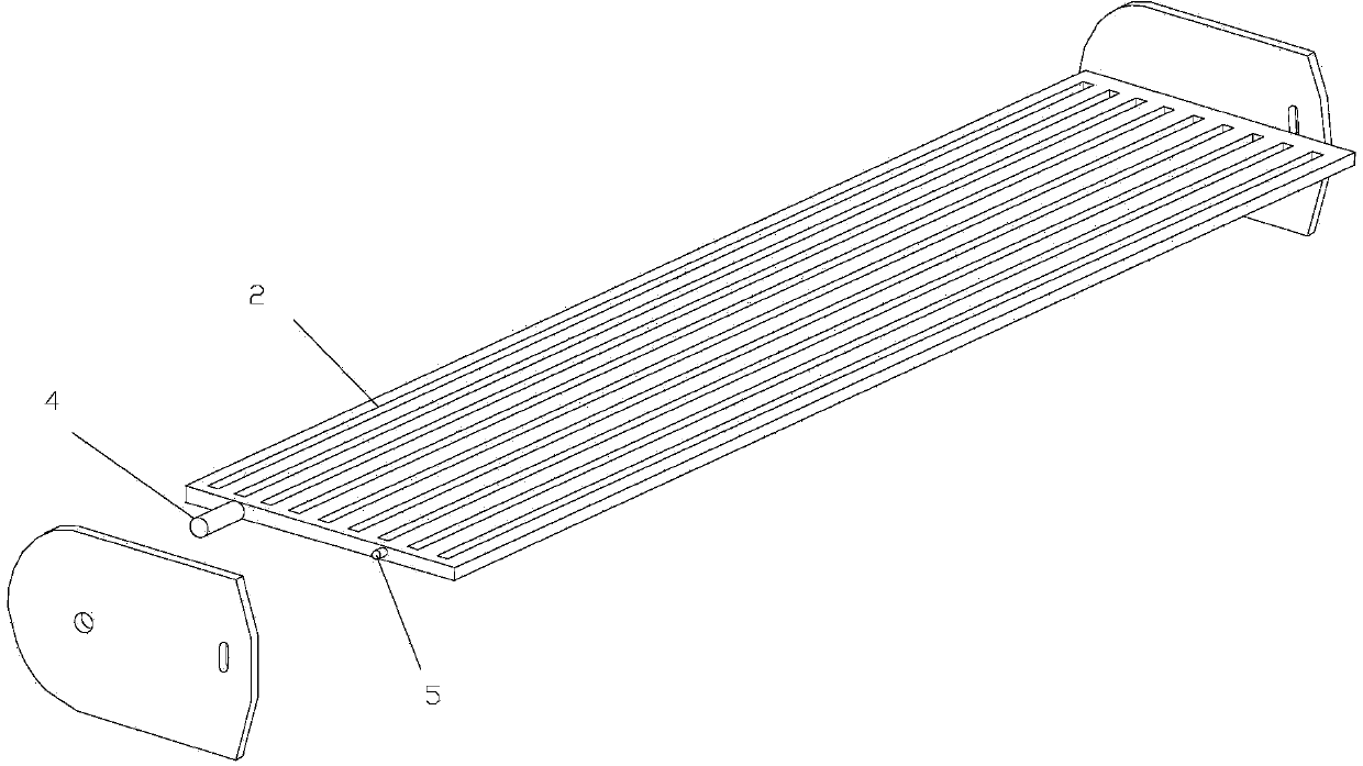 Conveying chain plate of vegetable dehydrating device