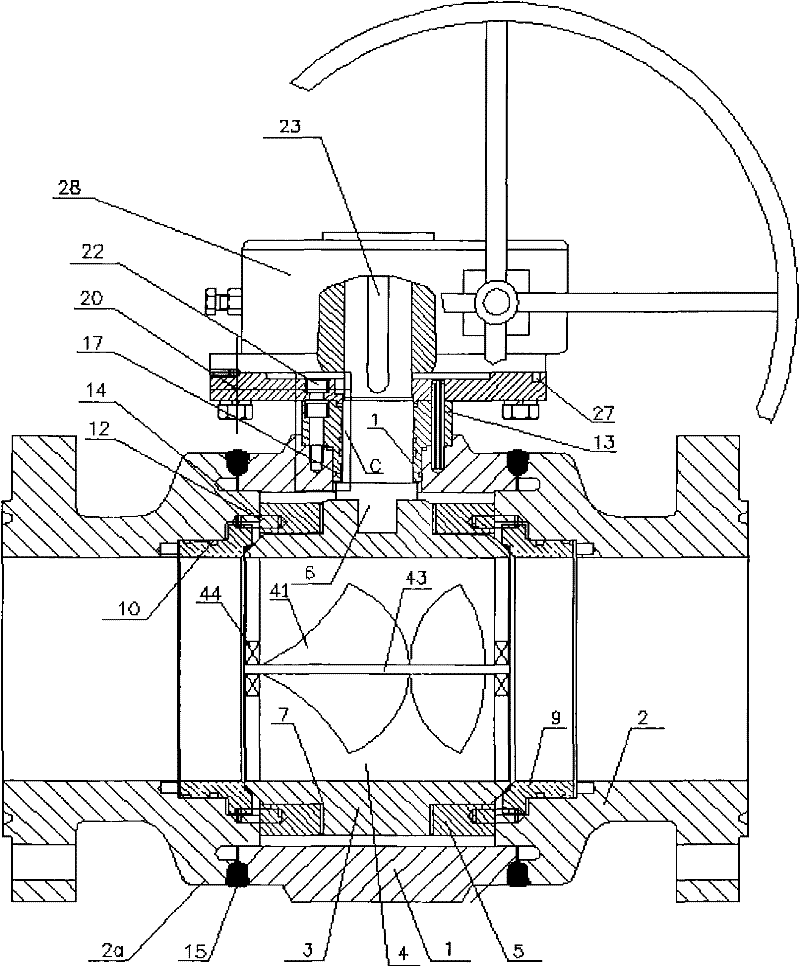 Metal hard-sealing ball valve