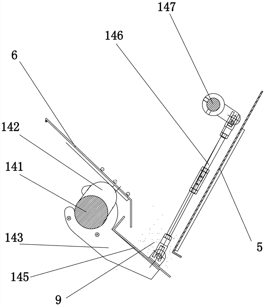 Uniform material distribution device for rotary combined multi-layer screen