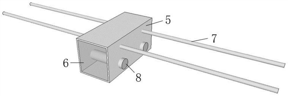 FRP balcony thermal bridge cutoff structure and method