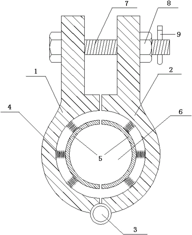 Aperture-adjustable suspension wire clamp