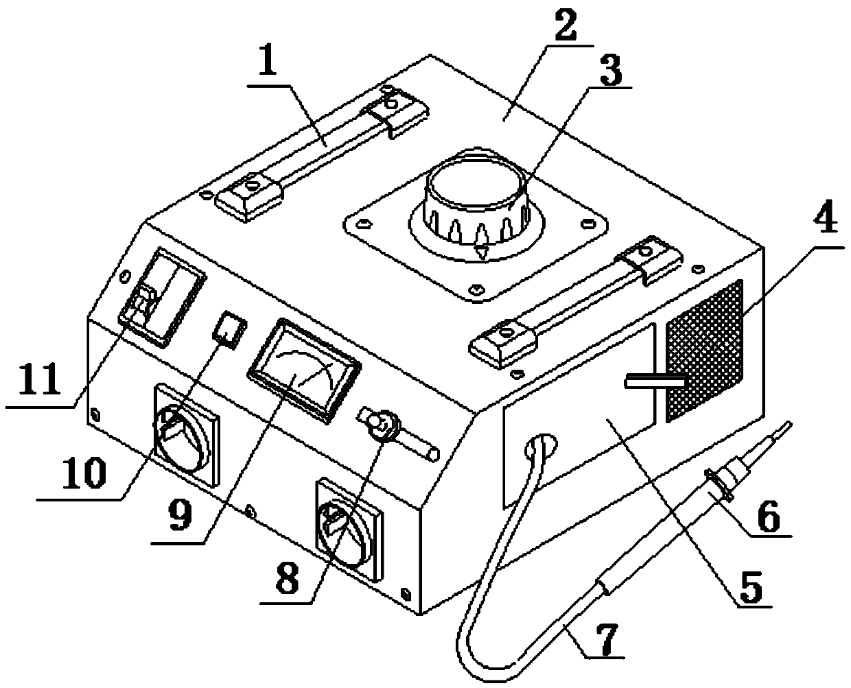 Grid bus current measuring device