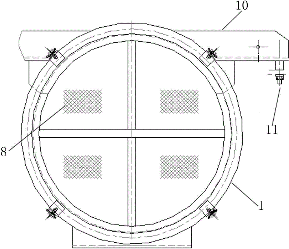 Inclined flow ventilator for subway locomotive filter reactor