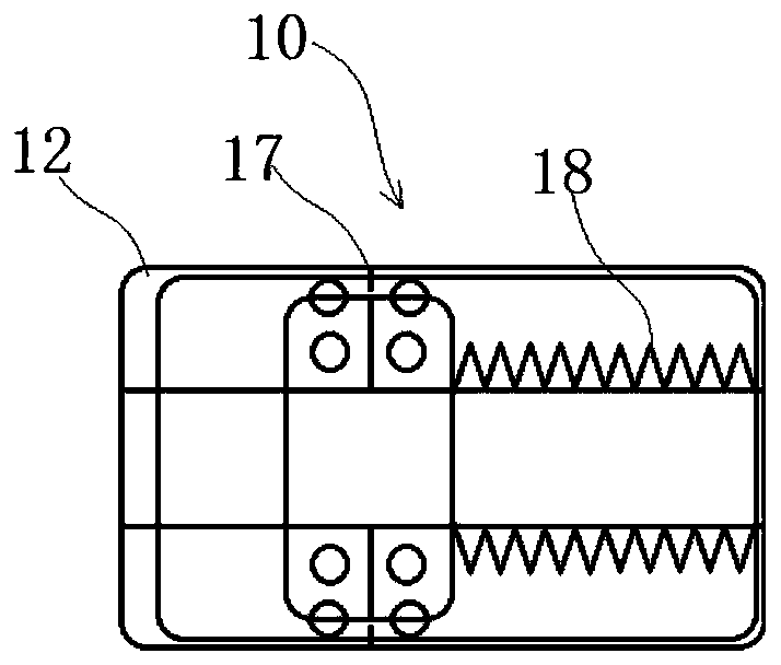 Leg circumference measuring ruler used for deep venous thrombosis judgment