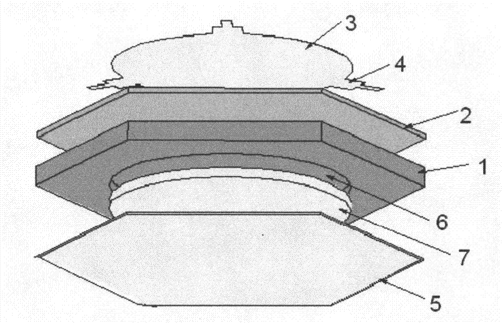 Membrane integrated microtrip ferrite circulator