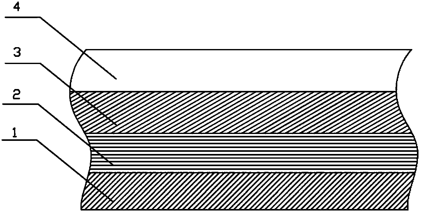 Protective and rustproof packaging material for condensation-proof steel coil and production method thereof