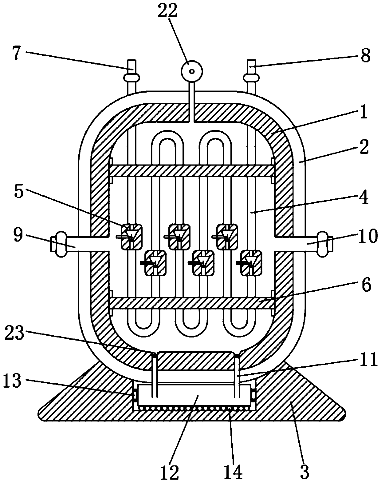 Polypeptide concentrate steam drying machine