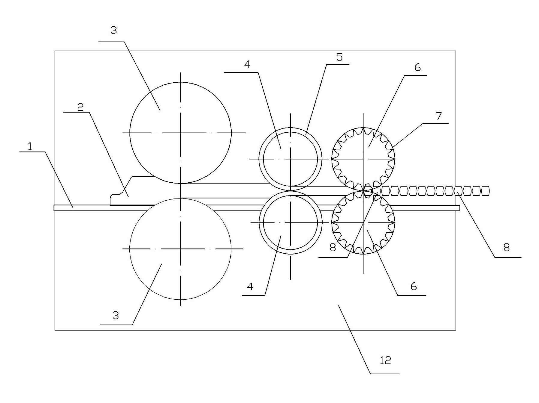 Lead pig grinding and granulating machine