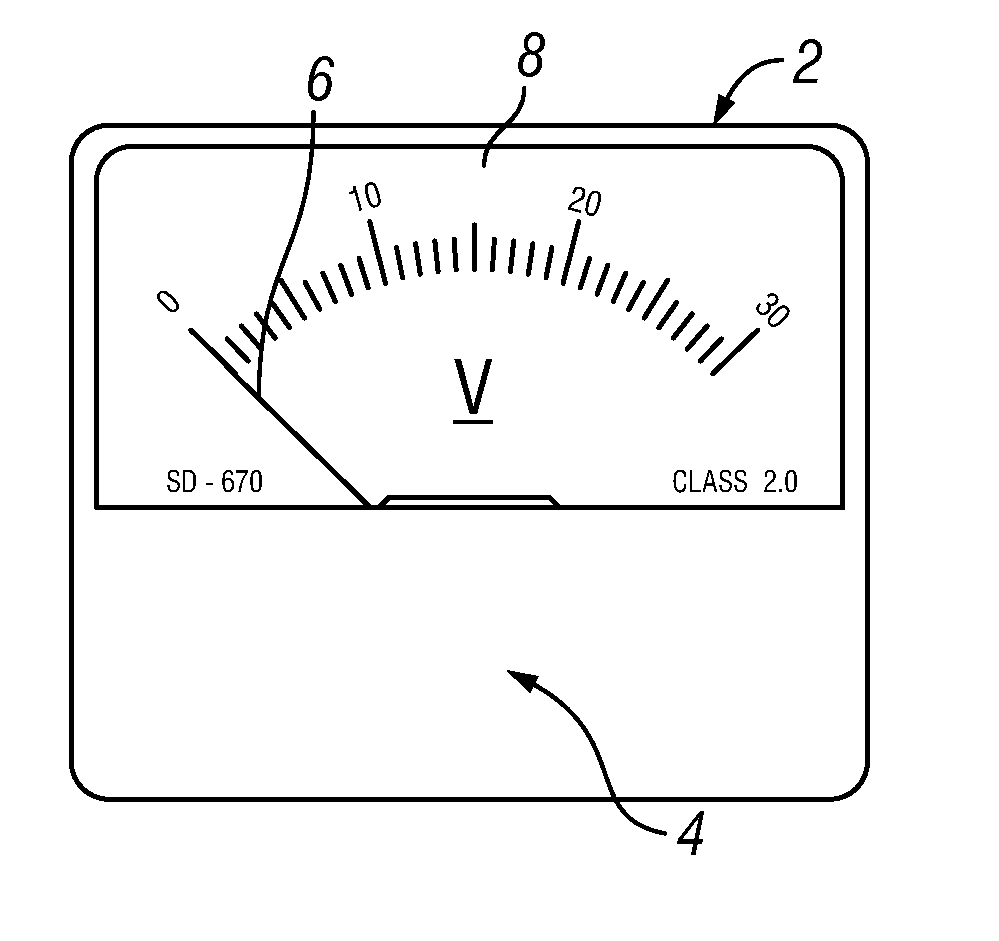 Analog and digital indicating meter