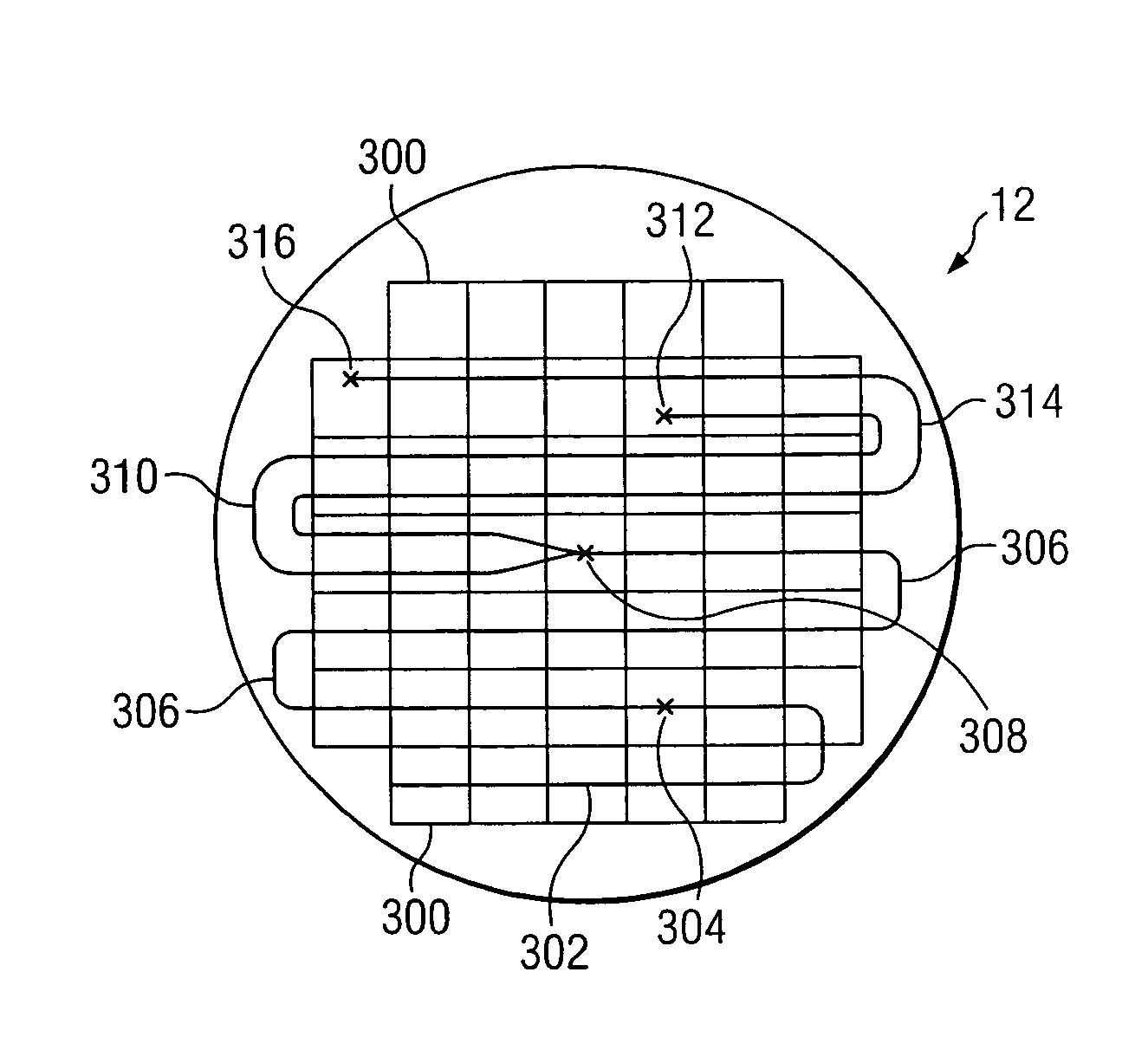 System and method for the probing of a wafer