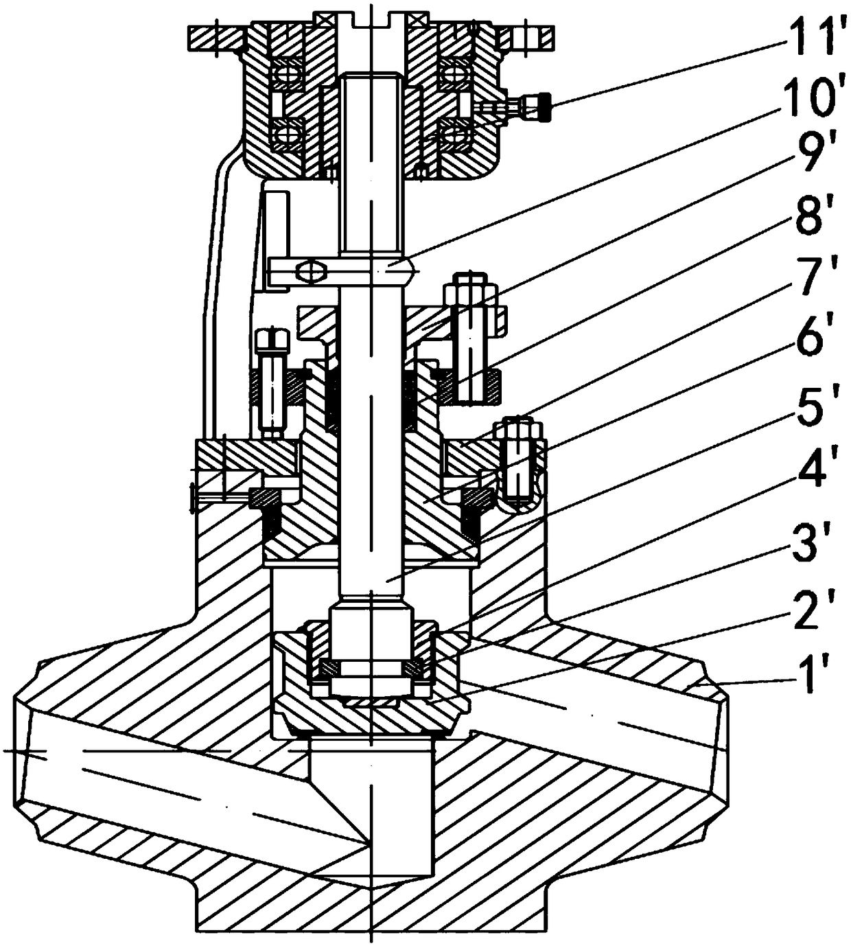 Disk type reversible stop valve