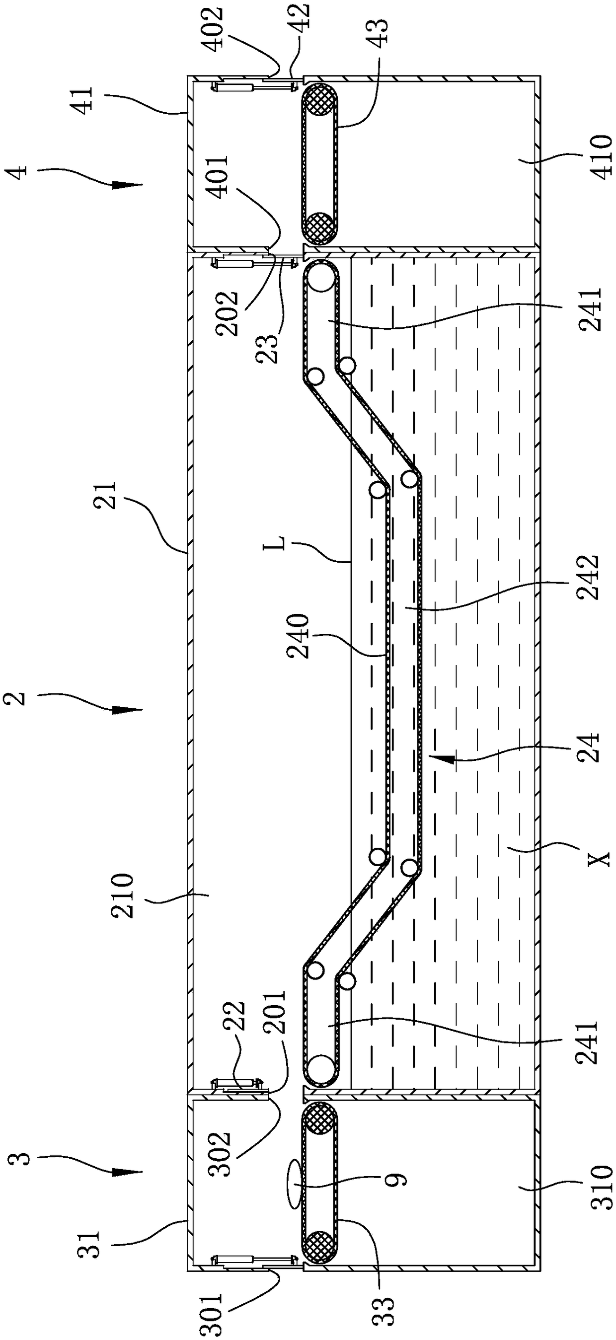 Quick-freezing device