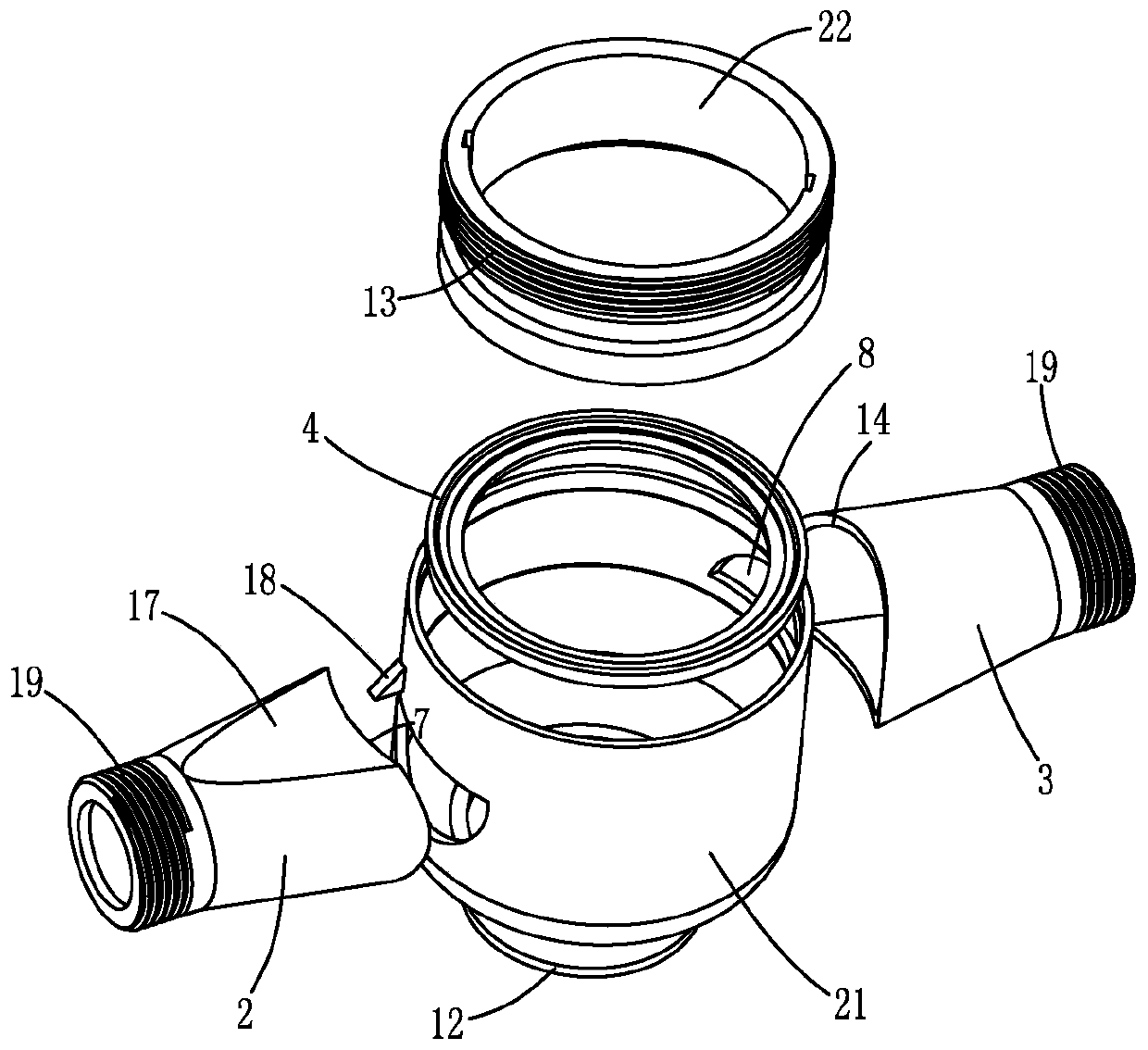 Water meter shell