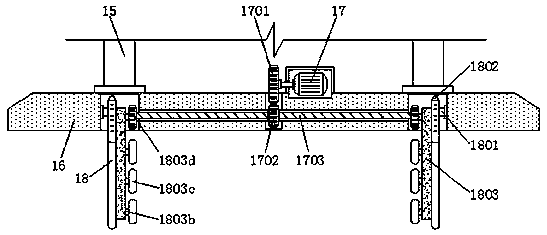 Quenching device capable of facilitating clamping and quenching of hardware materials