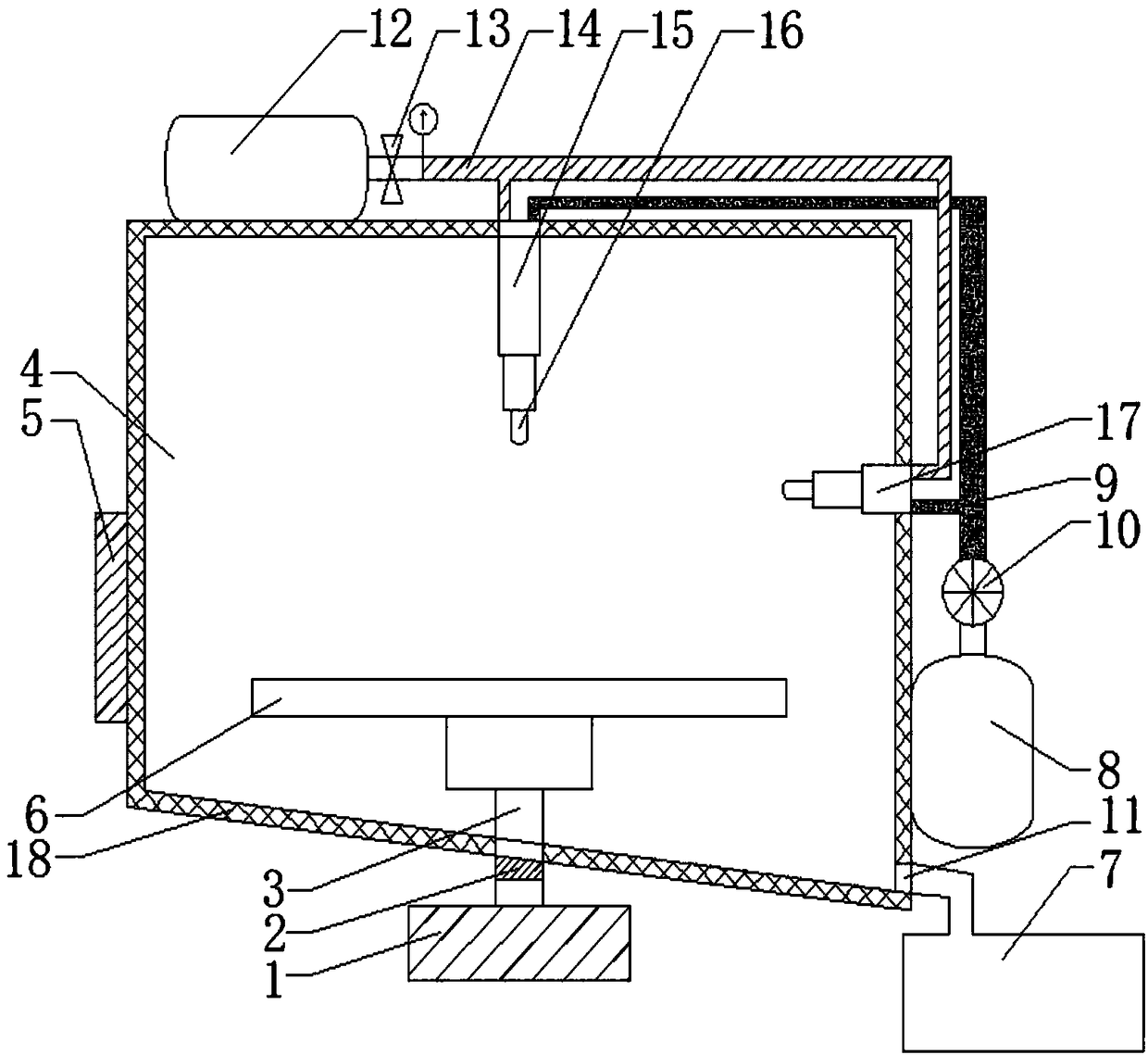 Painting device for electromechanical product maintenance