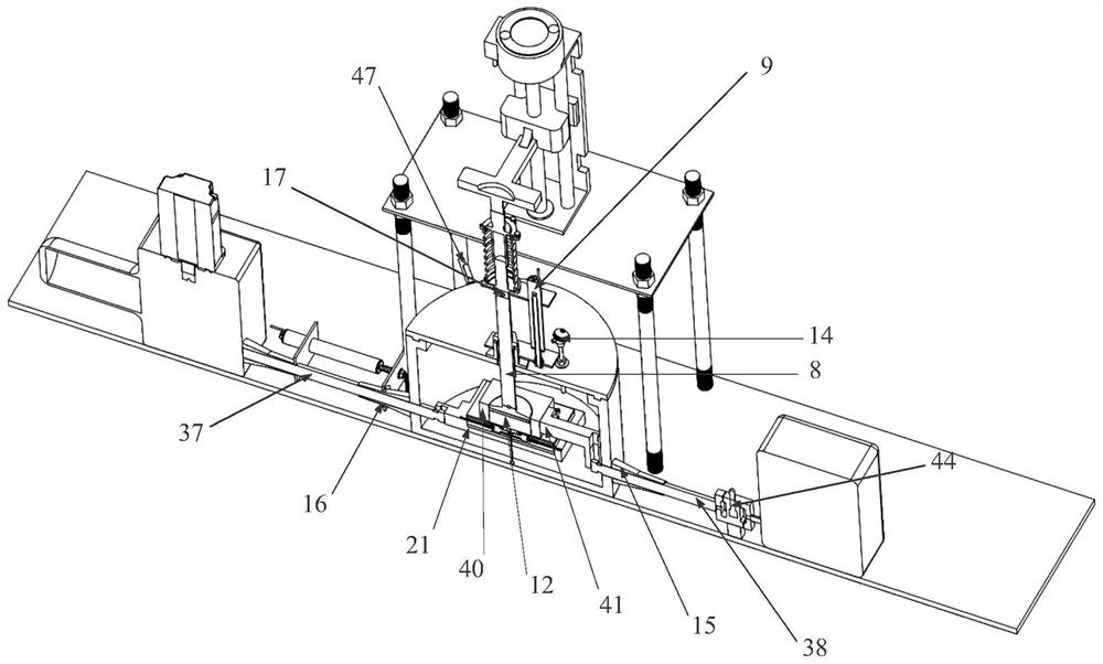 Test system and method for directly measuring interface shear strength at different temperatures