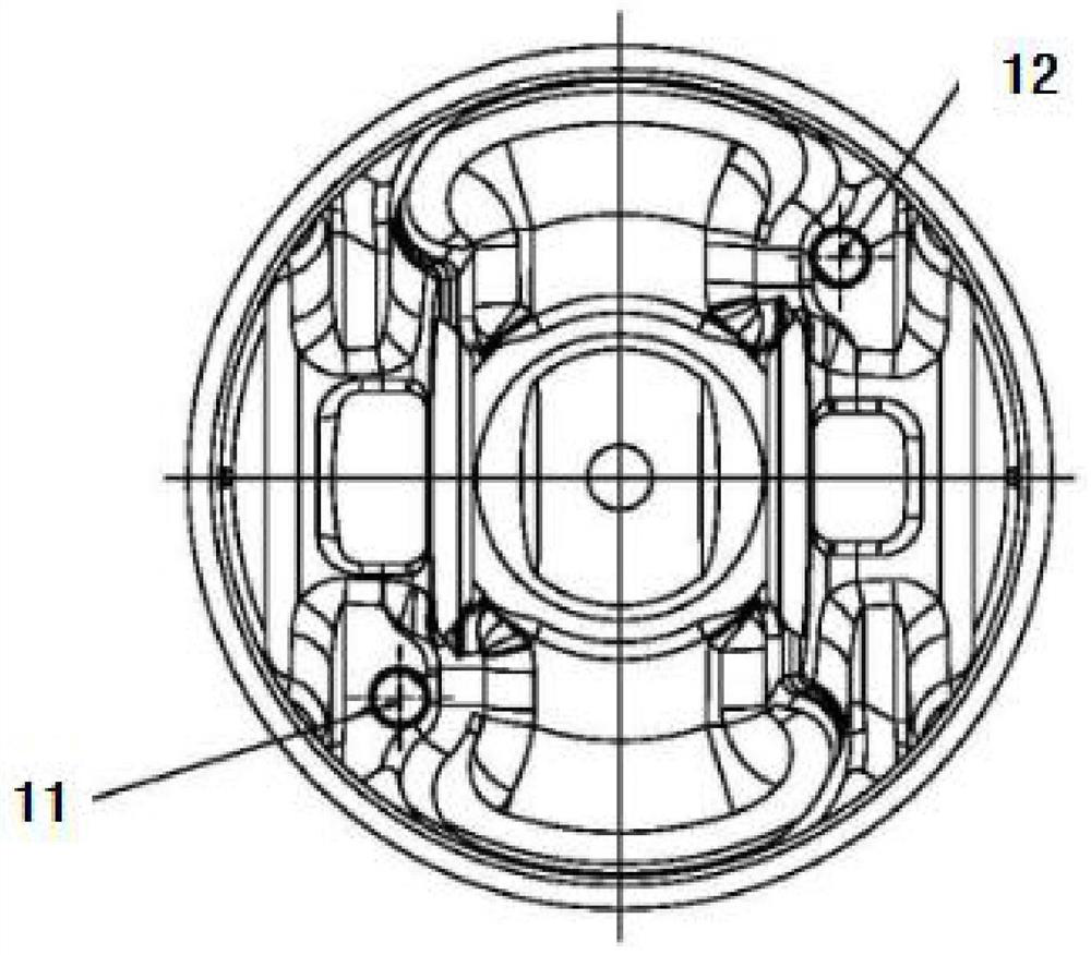 Large-cylinder-diameter integrally-forged steel piston