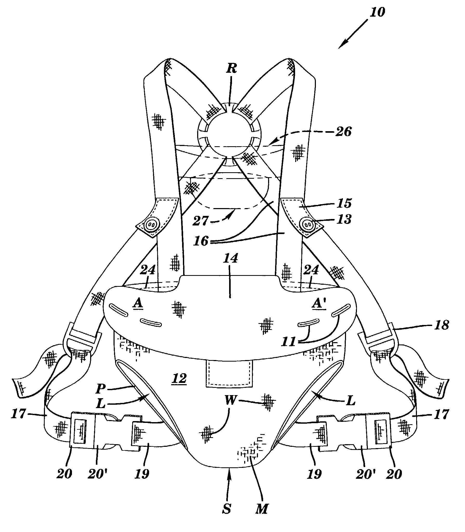 Baby carrier suitable for water immersion