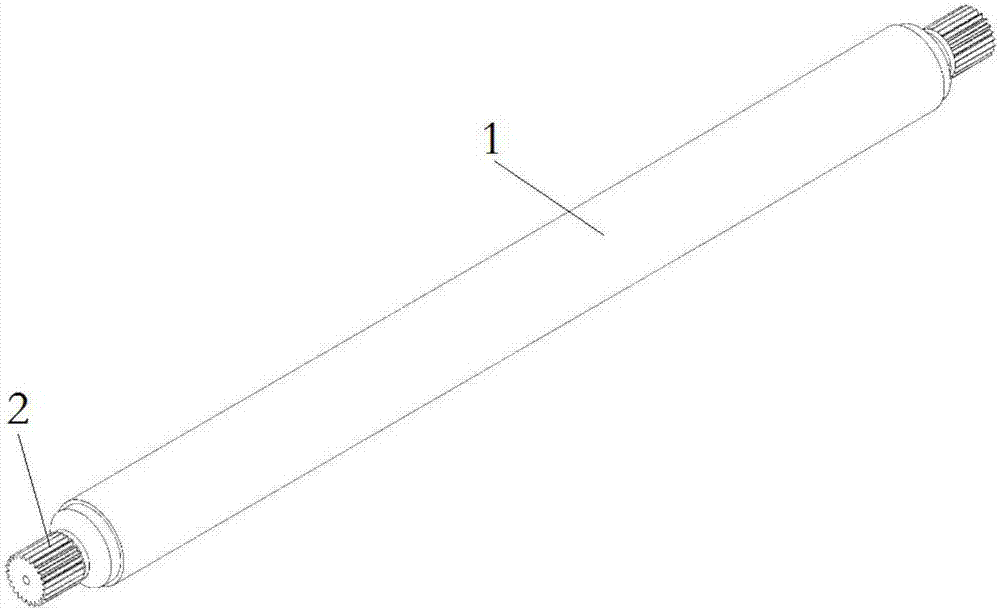 Formula car carbon fiber half shaft bearing large torque and preparation method thereof