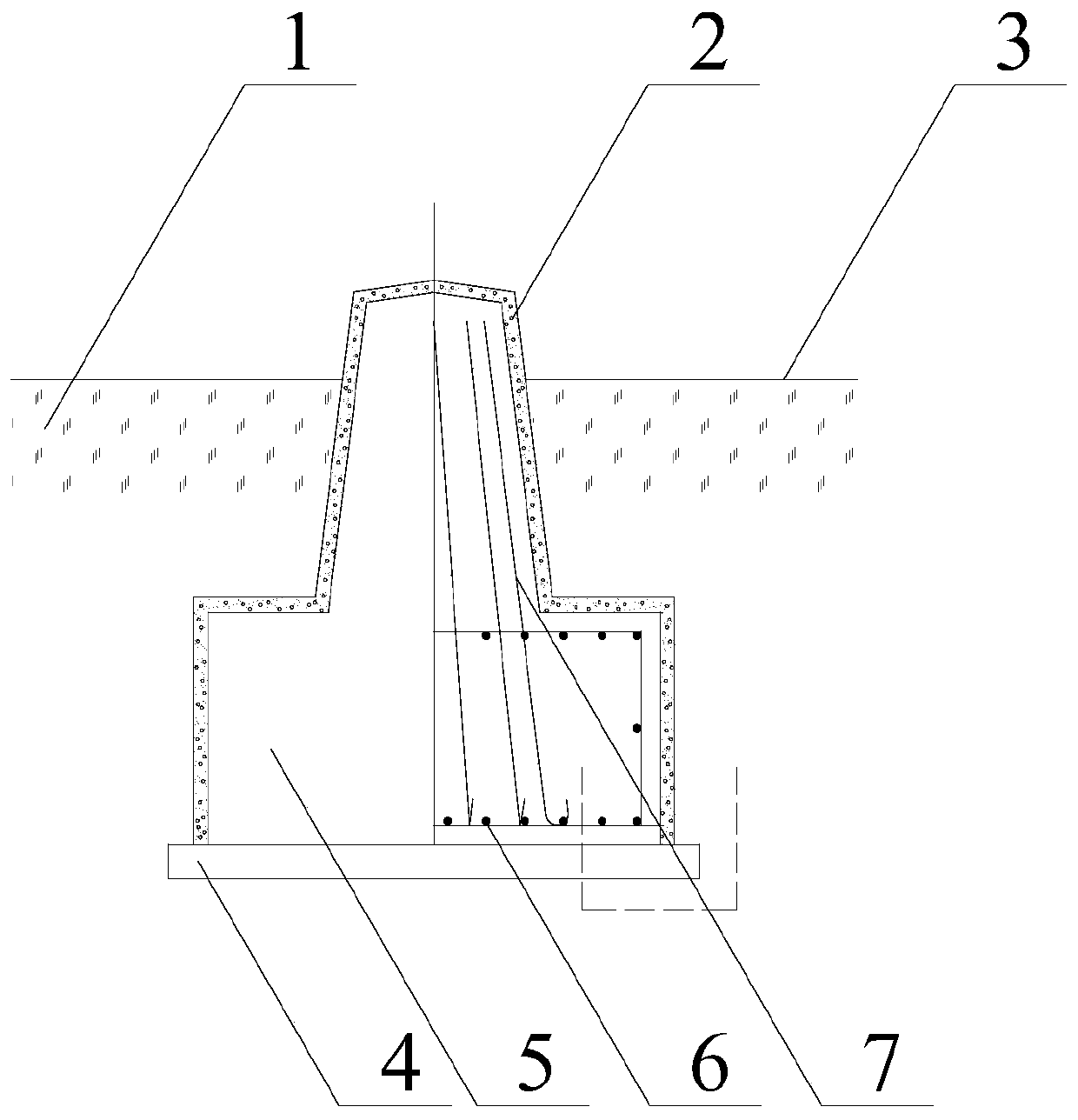 A saline-alkali soil anticorrosion foundation with enamel protection layer and its preparation method