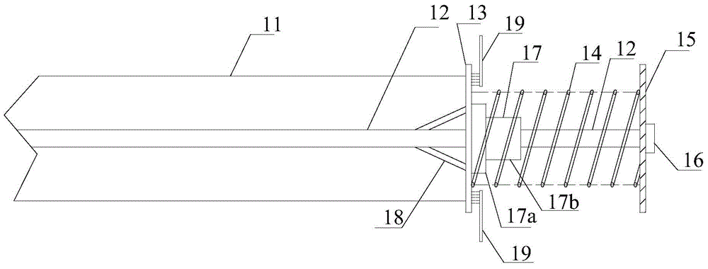 High-voltage wall bushing