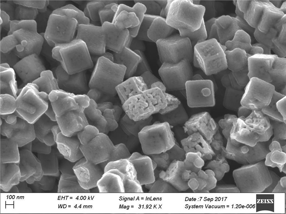 A preparation method and application of a carbon-wrapped porous cobaltous oxide nanomaterial with a shell-core structure