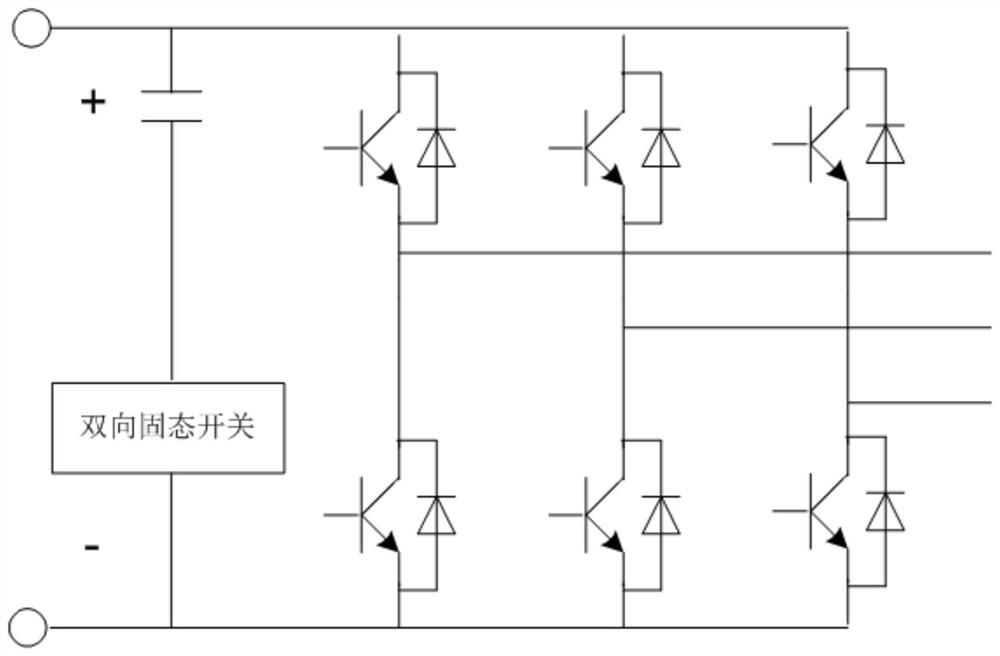 Protection device and protection method for suppressing DC bus support capacitor short circuit