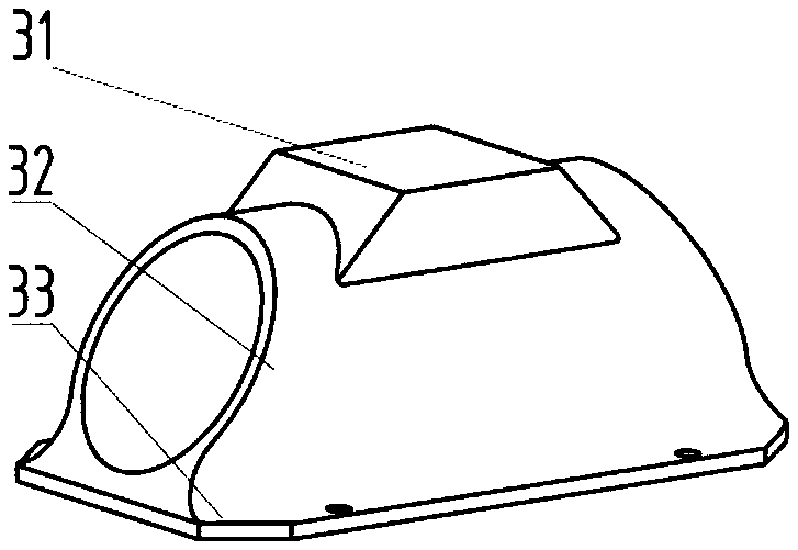 Carbon fiber support truss for secondary lens component of large-aperture telescope