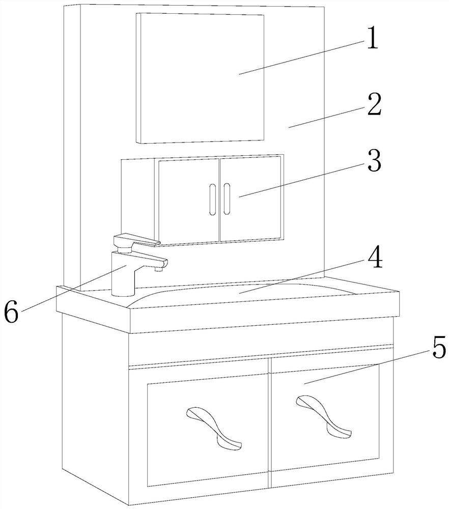 A toilet dressing table with expanded capacity to prevent moisture penetration