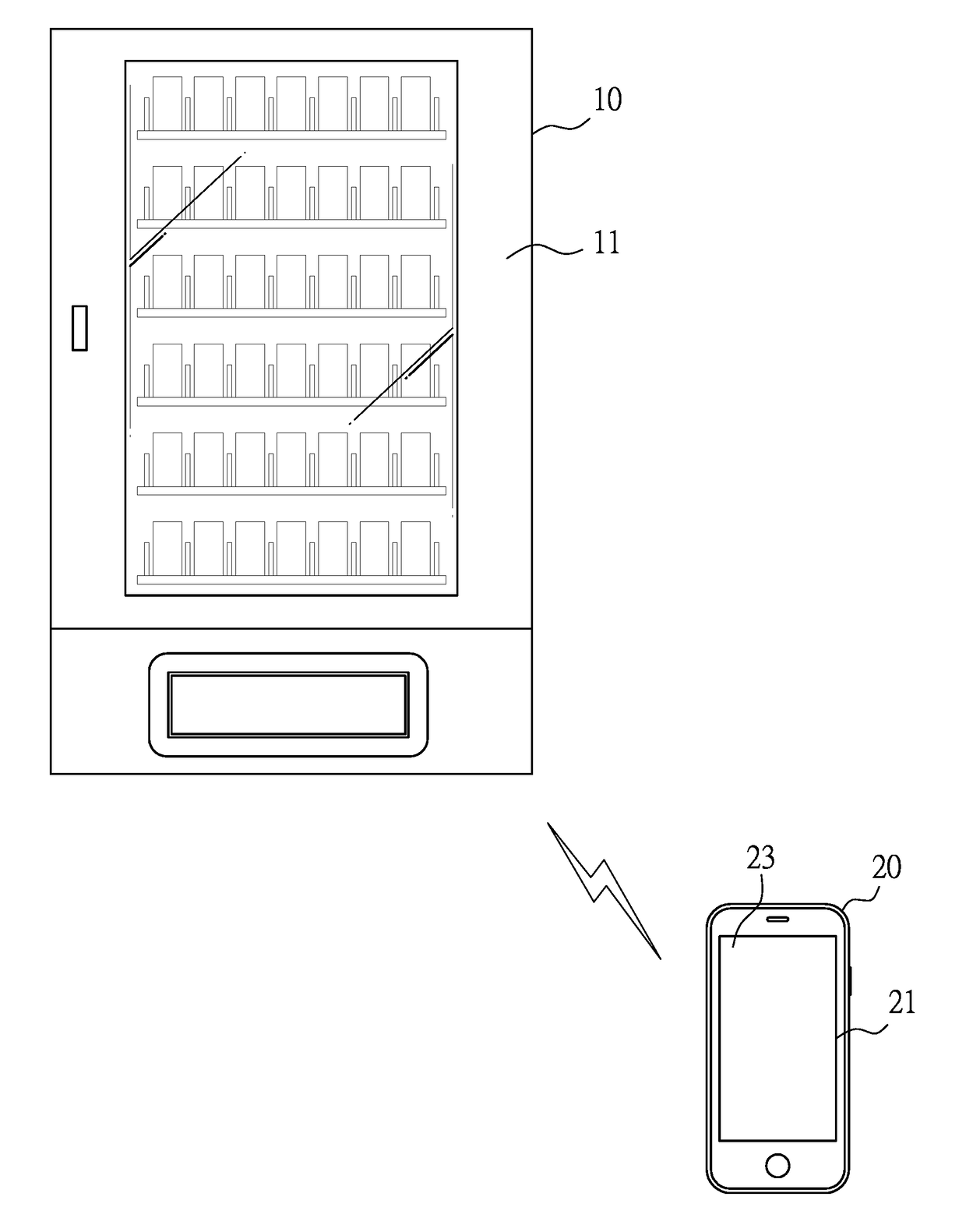 Method for operating a beacon-based vending system