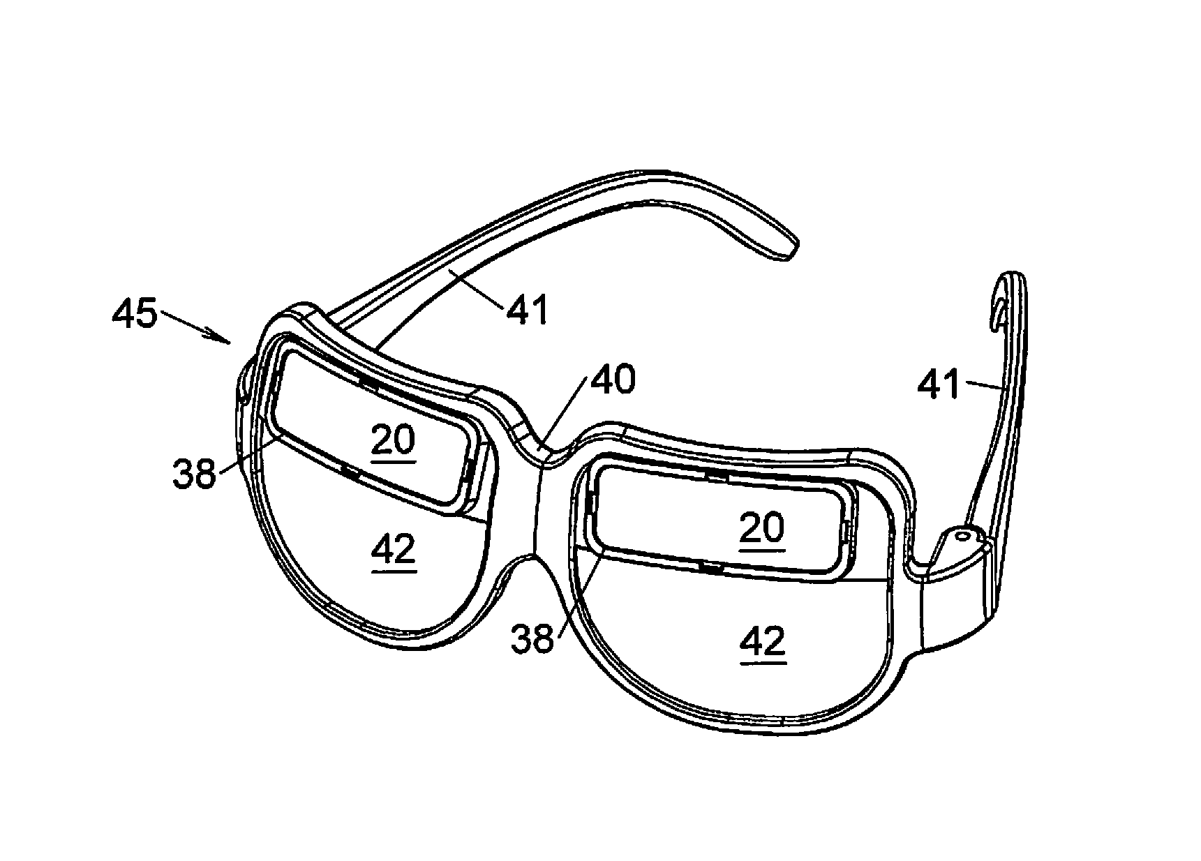 Ergonomic vertical vision redirection