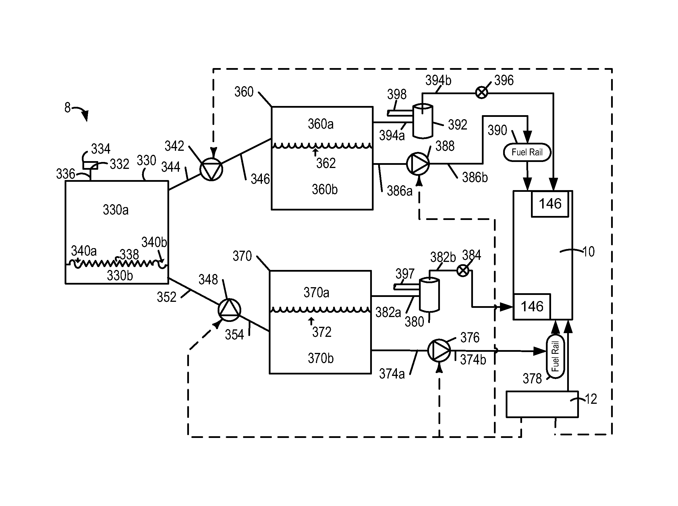 Vapor purging octane separation system