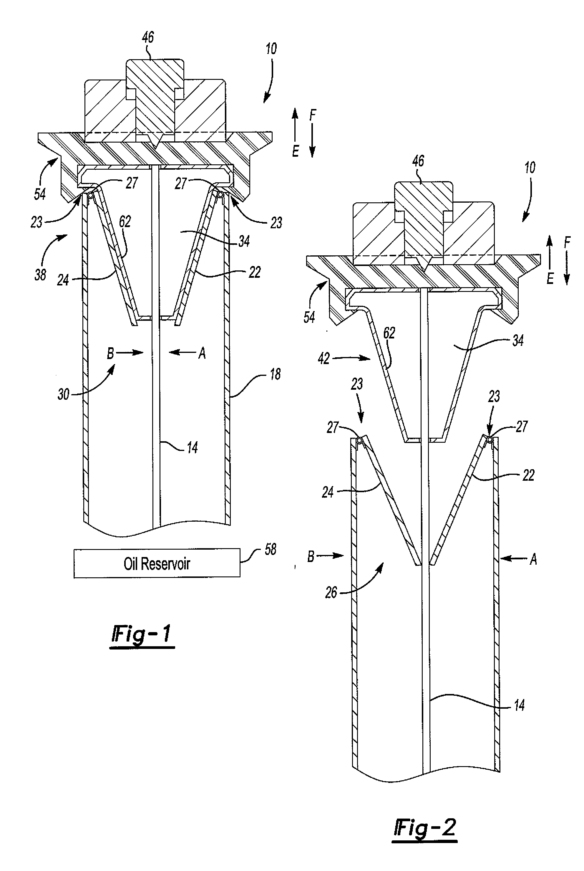 Fluid reservoir wiper assembly