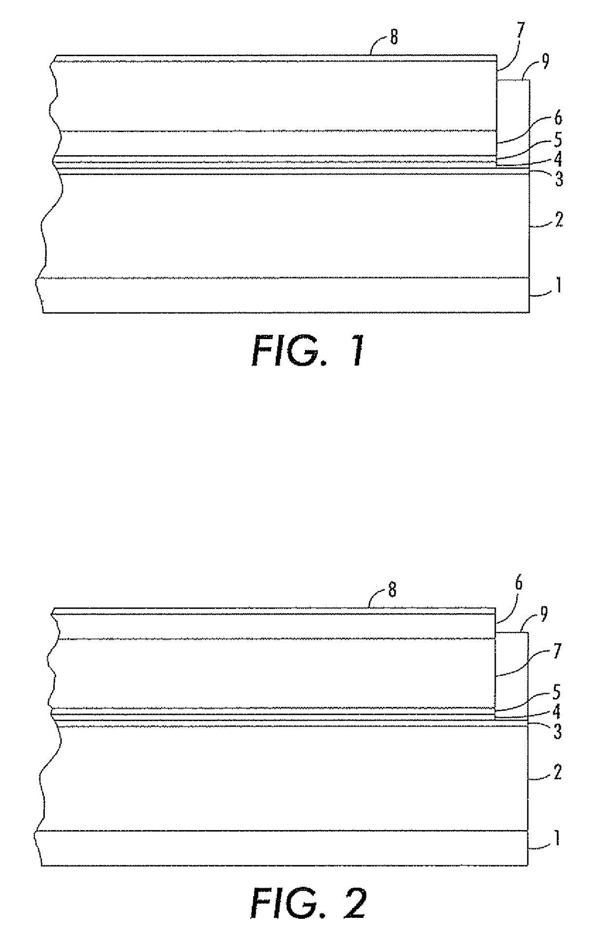 Imaging devices comprising structured organic films