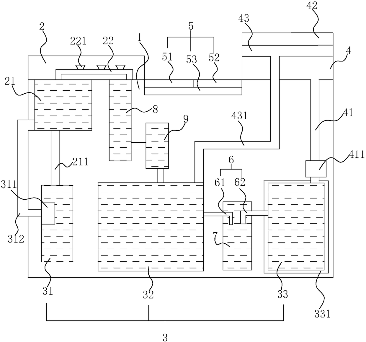 Sponge city rainwater treatment system