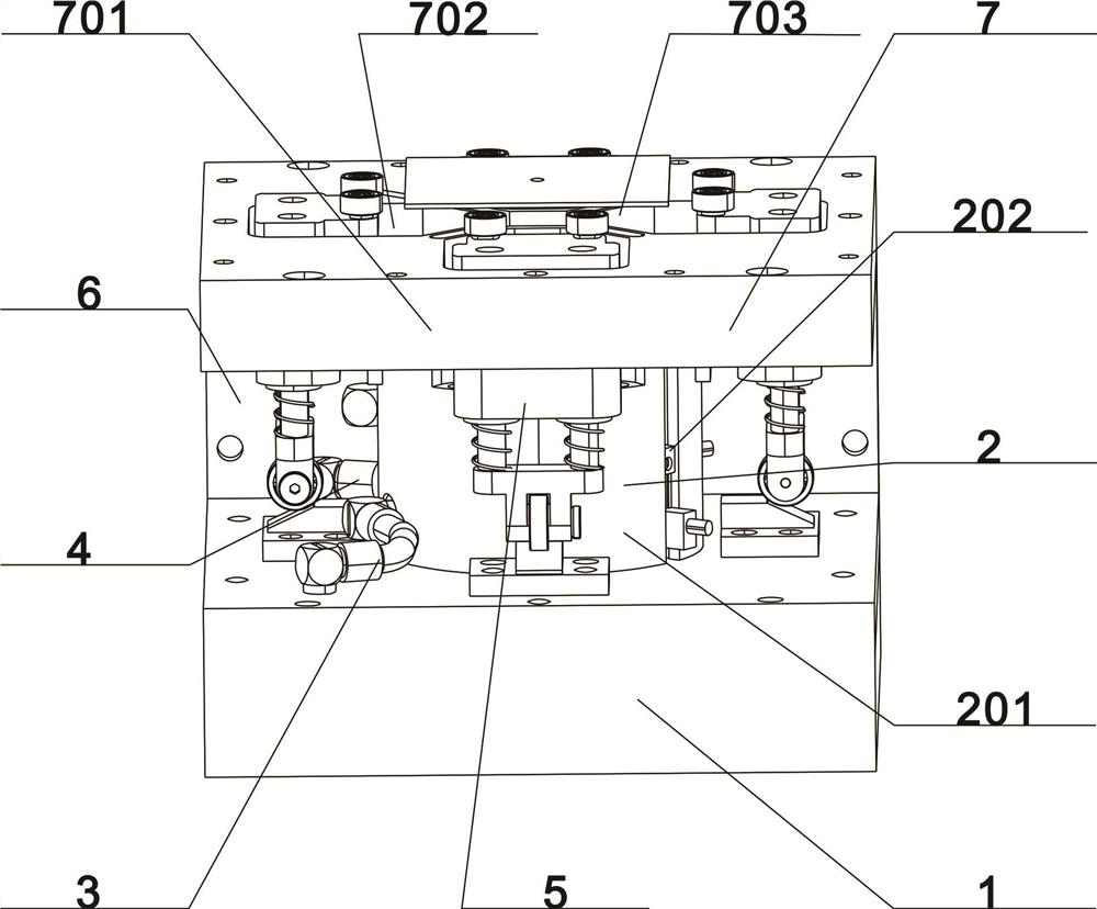 Self-centering device of thick-film resistor disc for automatic feeding and discharging of laser resistor trimming machine