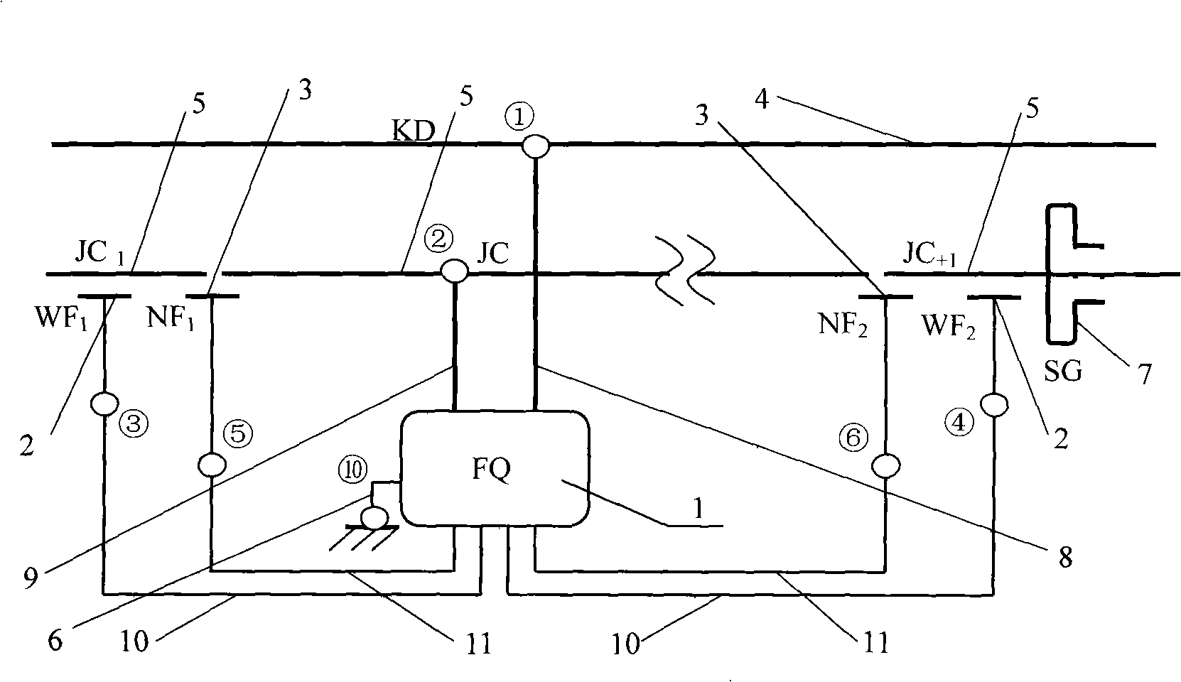 Automatic electric power supply control device of electronic electric motorcycle contact wire