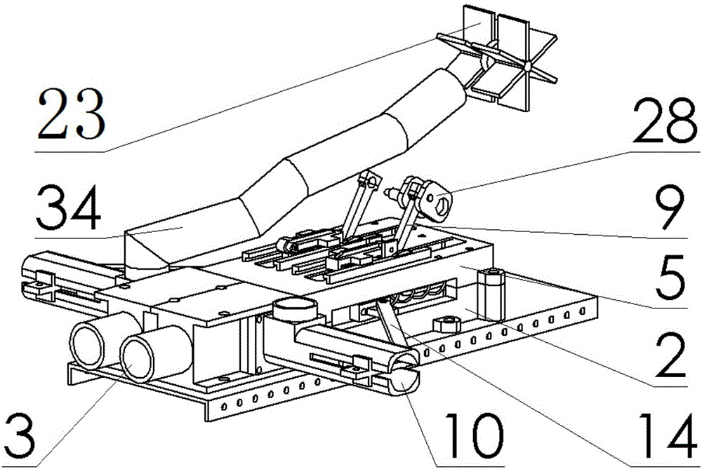 Two-barrel BB firing mechanism achieving continuous firing