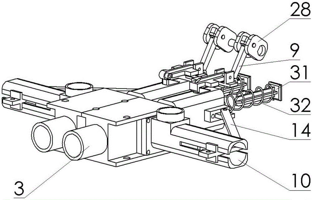 Two-barrel BB firing mechanism achieving continuous firing