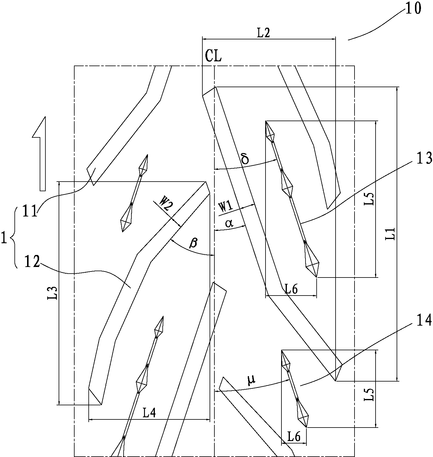 Tread structure of pneumatic tire for motorcycle