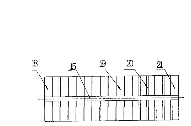 Permanent-magnetic hierarchical testing device for content of magnetic substance powder