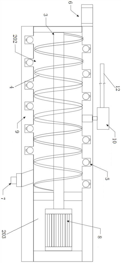 Shield tunneling machine with muck drying function and muck drying method thereof