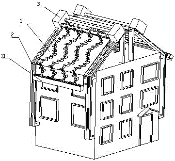 Ascending and descending isolation wall